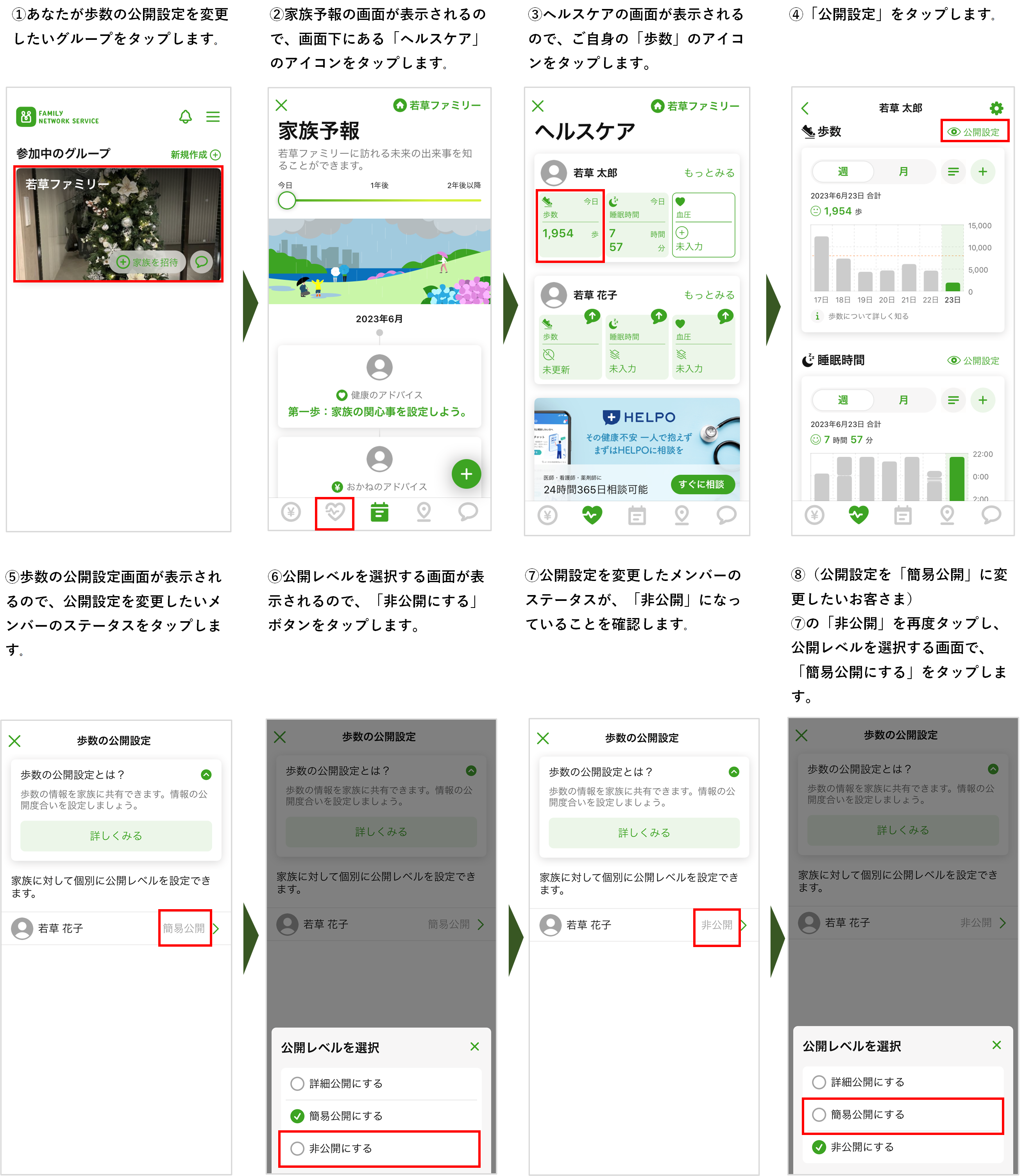 操作の流れ